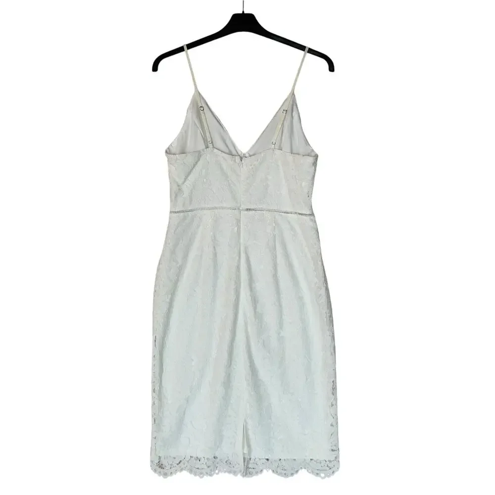 Lace Sheath Midi Dress Pencil Sexy